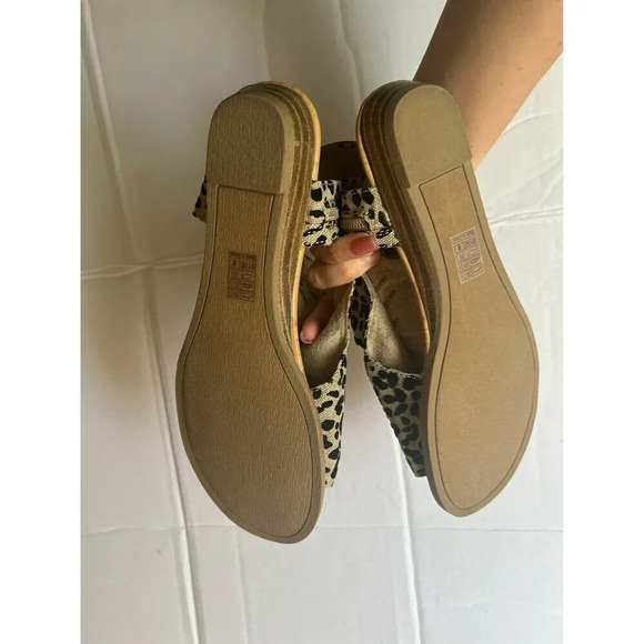 Blowfish Malibu Micro Wedge Sandals Leopard animal print size 8 open toe - Picture 5 of 8